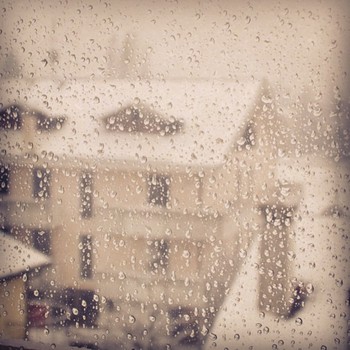 Nevicata di lunedì vista dal lucernaio. Terranegra, Padova #potdpd