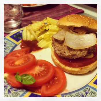 #homemade #hamburger #cook #love