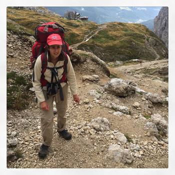 Passing near #RifugioColdai with @lisamarchioretto - #AltaVia 1