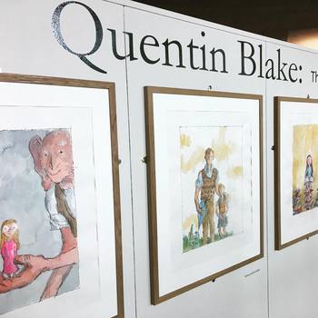 #children #books and their pictures. #paintings by #quentinblake at @theforumnorwich