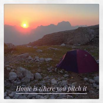 Home is where you pitch it.  #tbt #tent #dolomites #memories #camping #outdoor #freedom